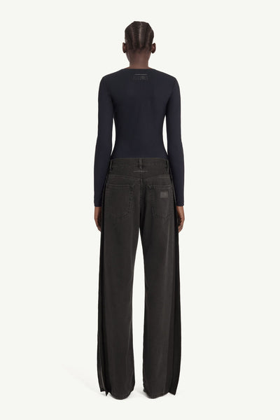 straight-leg jeans