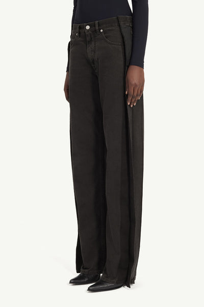 straight-leg jeans
