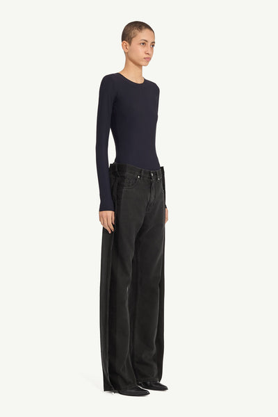 straight-leg jeans