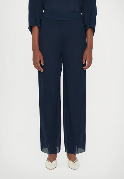 Five Plisse Pants - Blue