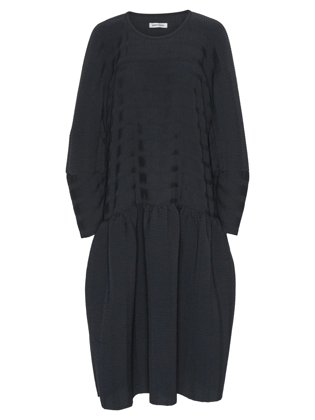 Hilly Plisse Dress - Black