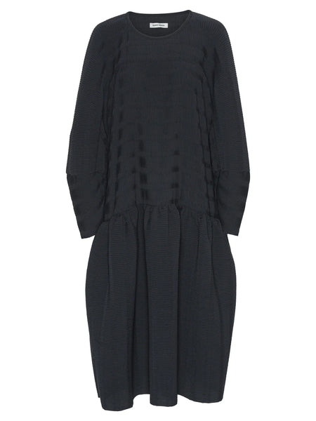 Hilly Plisse Dress - Black
