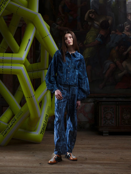 Curved Denim Pants - Instrumentcase Denim