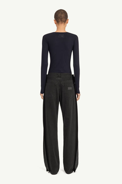 straight-leg jeans