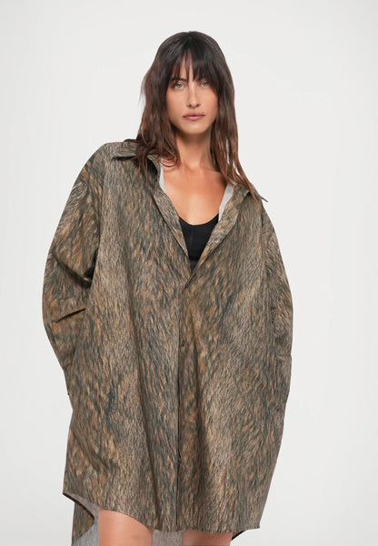 animal-print shirt/dress