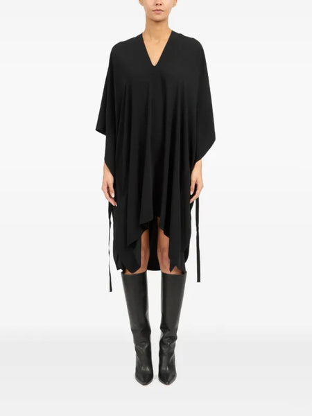 V-neck midi dress