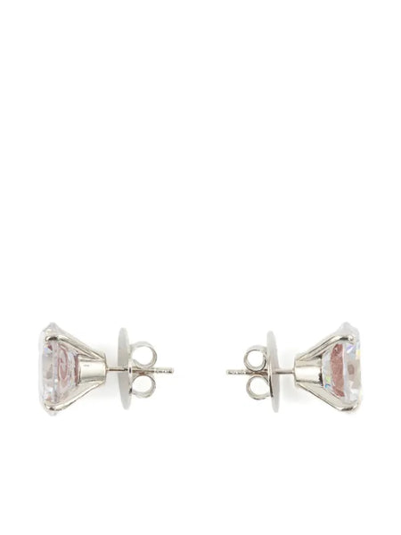 swirl heart-patterned stud earrings