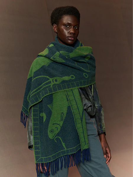 Catch Match Scarf - Catch Match Navy