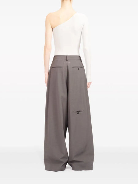 fluid gabardine trousers