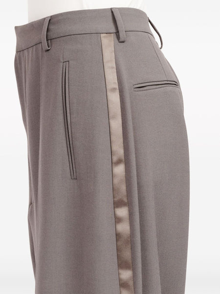 fluid gabardine trousers