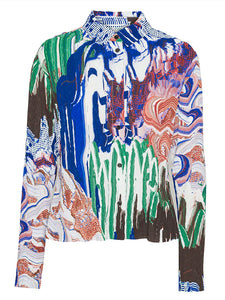 Slope Blouse - Graphic Slopes Light