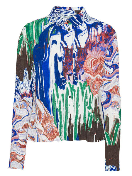 Slope Blouse - Graphic Slopes Light
