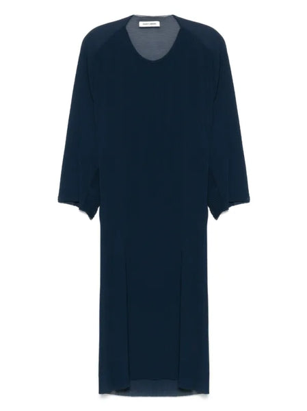 Index Plisse Dress - Blue