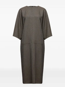 textured midi dress