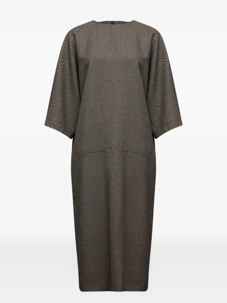 textured midi dress