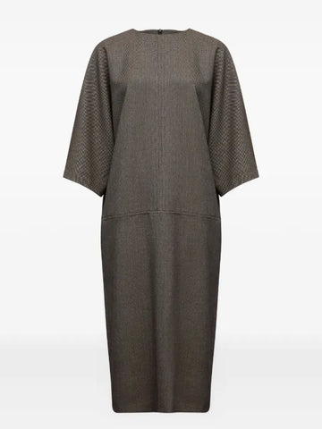 textured midi dress