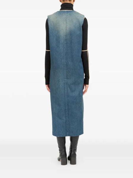 denim maxi dress