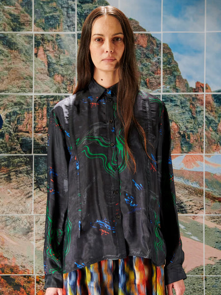 Backpack Shirt - Dark Fireworks