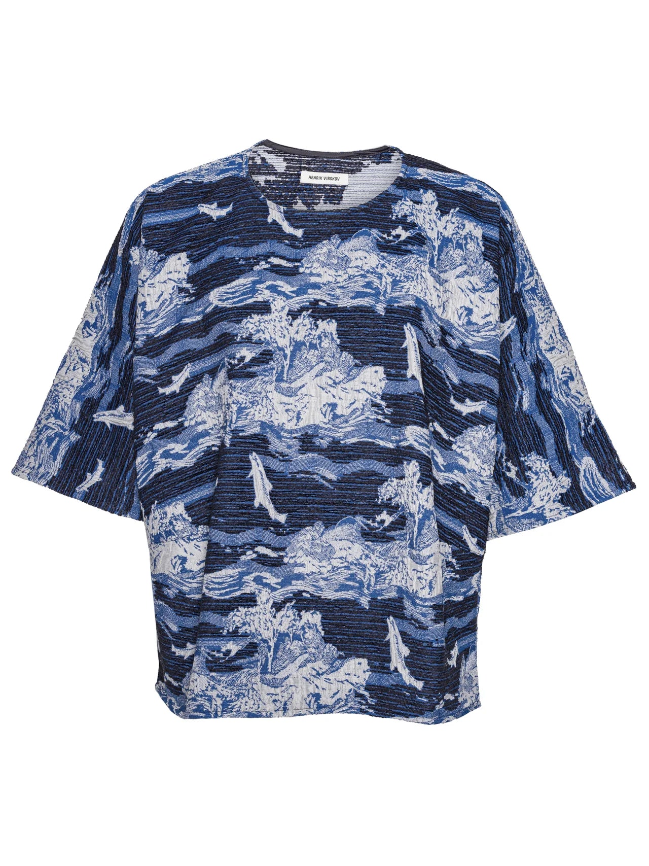 Dart Tee - Fishes Blue