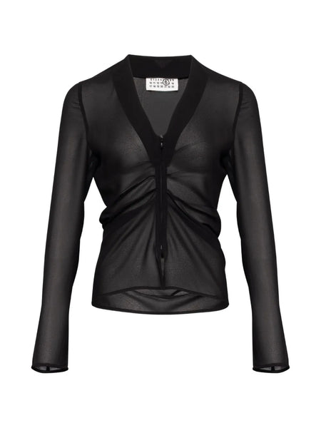 chiffon V-neck top