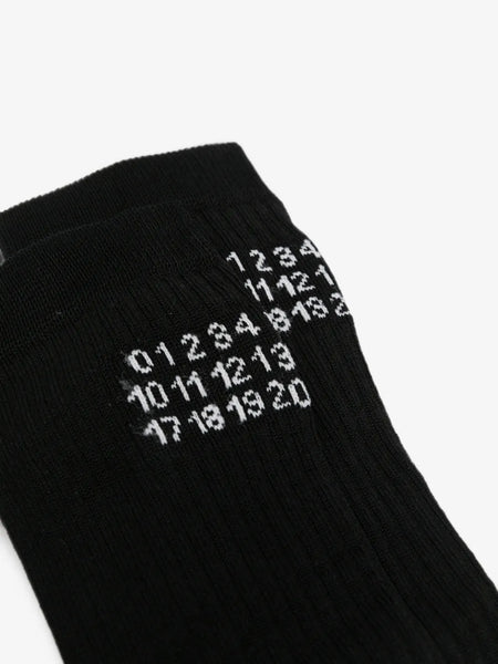 logo ribbed socks
