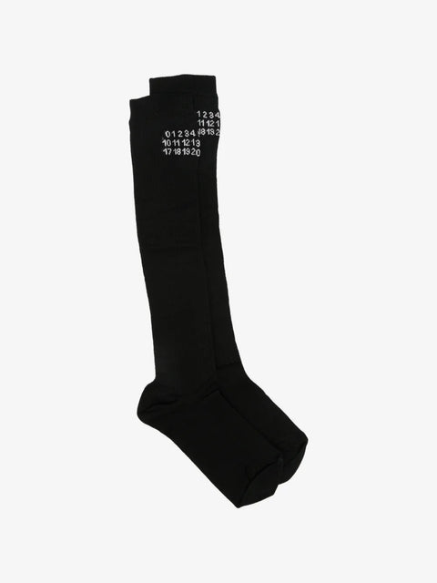 logo ribbed socks