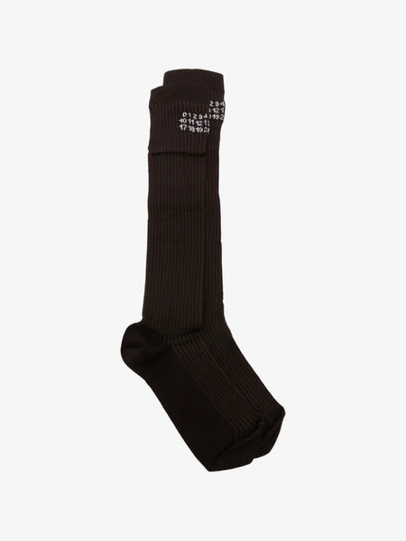logo ribbed socks