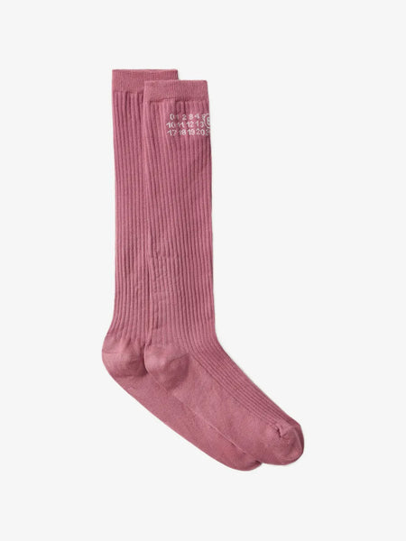 logo ribbed socks