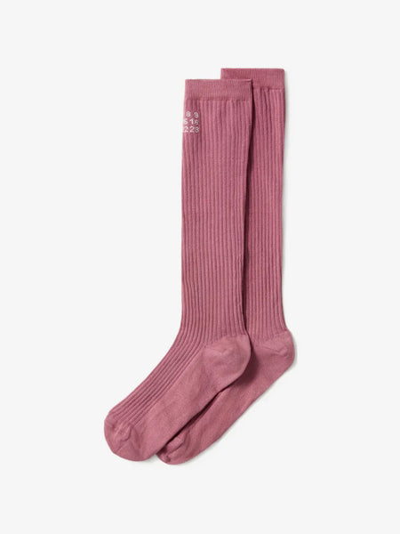 logo ribbed socks