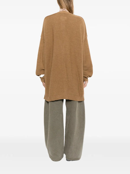 V-neck button-up cardigan