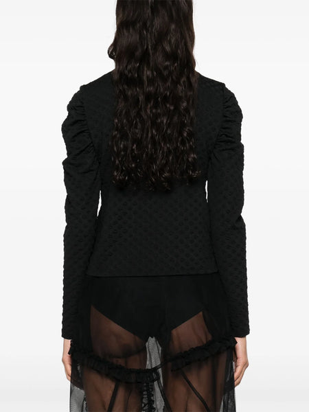 Sun Reflection Blouse - Black Bubbles
