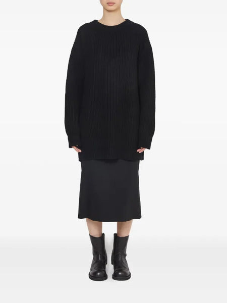 ribbed crewneck