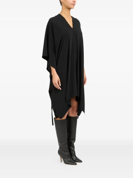 V-neck midi dress