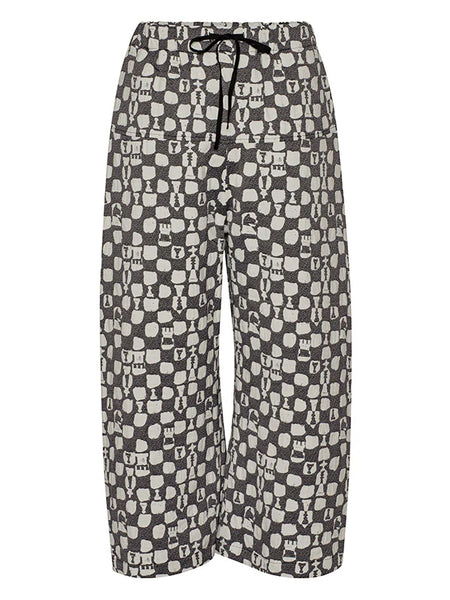 ECLIPSE PANTS - BLACK WHITE CHESS