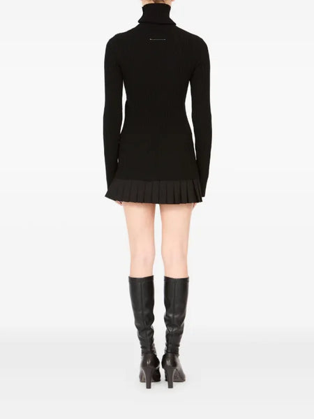 ribbed turtleneck sweater