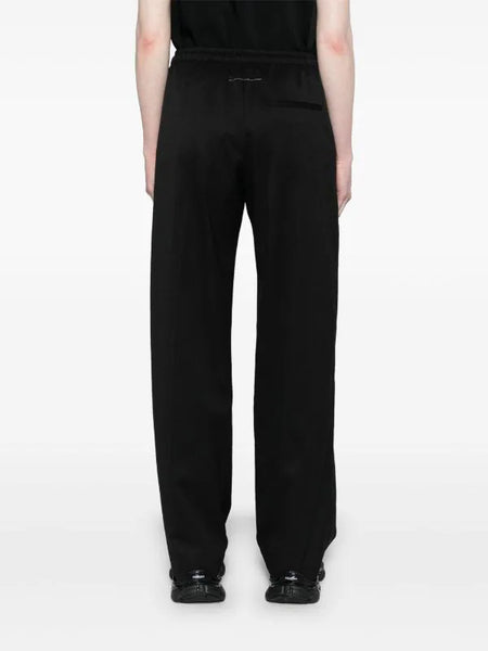 drawstring straight-leg trousers