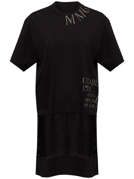 logo-print T-shirt dress