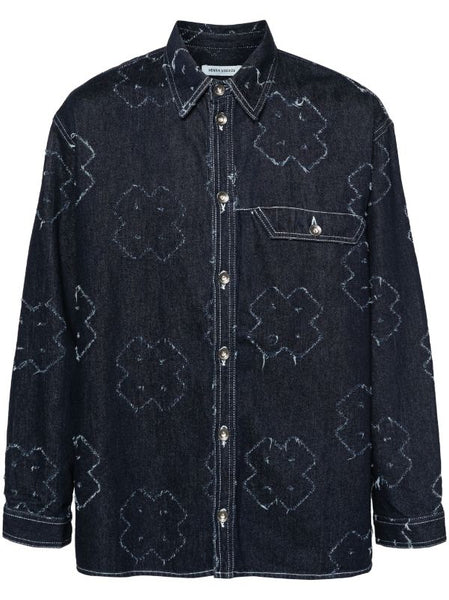 DOW DENIM SHIRT - DARK NEEDLE PUNCH