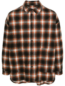 BIG SHIRT - BLACK RED PUNCH CHECKS