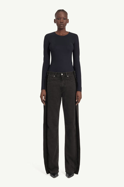 straight-leg jeans