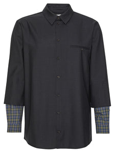 Blou Shirt - Tropical Navy