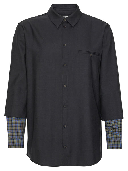 Blou Shirt - Tropical Navy