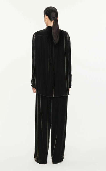 mulberry velvet shirt
