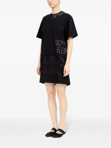 logo-print T-shirt dress