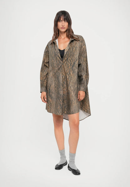 animal-print shirt/dress