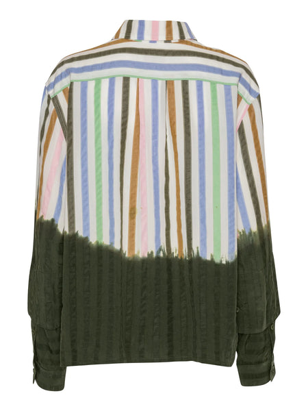 Blousse Shirt - DipDye Stripes