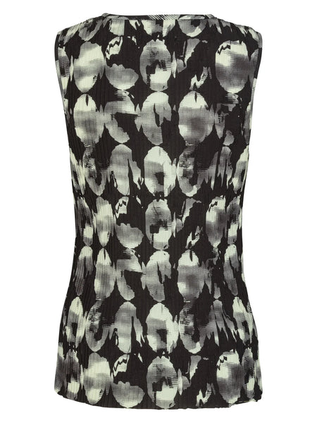Sleeveless Plissé Top - Bursting Eggs