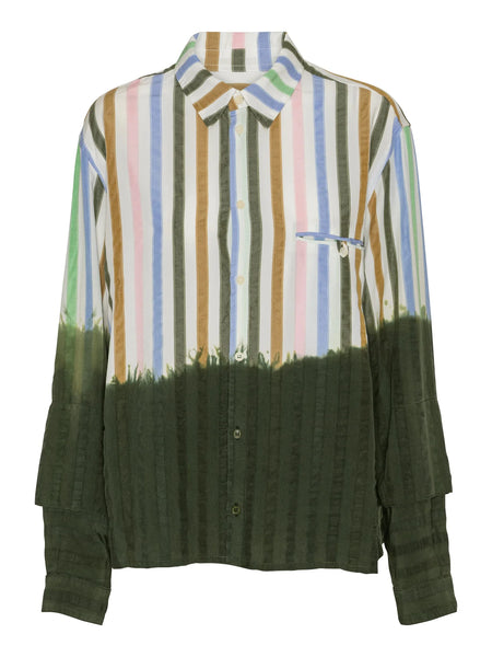 Blousse Shirt - DipDye Stripes