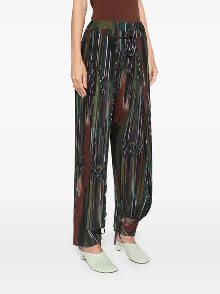 KNIGHT PLISSE PANTS - DARK TETRIS DRIPS