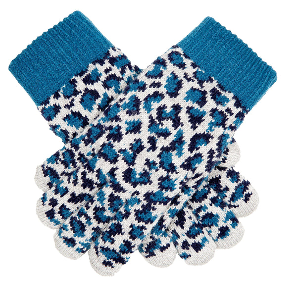 Leopard Knitted Gloves - Multiple Colours